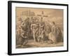 'The First Preaching of Christianity in Britain', c1900-John Easton-Framed Giclee Print