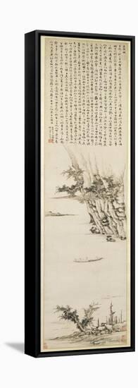 The First Prose Poem on the Red Cliff, 1558 (Ink on Paper)-Wen Zhengming-Framed Stretched Canvas