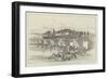 The First Railway Engine Crossing the Vaal River in South Africa-null-Framed Giclee Print