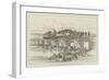 The First Railway Engine Crossing the Vaal River in South Africa-null-Framed Giclee Print