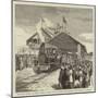The First Railway in British Burmah, Opening of the Rangoon and Irrawaddy State Railway at Rangoon-null-Mounted Giclee Print