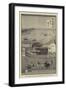 The First Railway in Japan, Sketched by a Native Artist-null-Framed Giclee Print