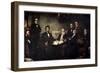 The First Reading of the Emancipation Proclamation-Francis Bicknell Carpenter-Framed Giclee Print