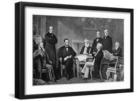 The First Reading of the Proclamation of Emancipation, 1863-Francis Carpenter-Framed Giclee Print