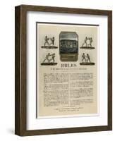 The First Rules of Boxing Published August 16th 1743-null-Framed Photographic Print