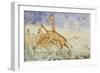 The First Rush of the Giraffes, 1861-Sir Samuel Baker-Framed Giclee Print