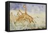 The First Rush of the Giraffes, 1861-Sir Samuel Baker-Framed Stretched Canvas