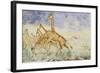 The First Rush of the Giraffes, 1861-Sir Samuel Baker-Framed Giclee Print