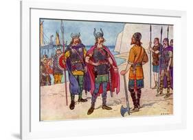 The First Saxons in Britain-George Morrow-Framed Premium Giclee Print