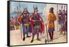 The First Saxons in Britain-George Morrow-Framed Stretched Canvas