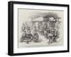 The First Sight of the London Newspapers, a Scene on the Harlech Castle at Las Palmas-null-Framed Giclee Print