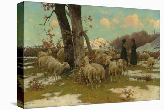 The First Snow; La Prima Neve-Stefano Bruzzi-Stretched Canvas