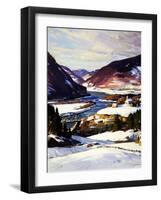 The First Snow-A.T. Hibbard-Framed Giclee Print