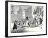 The First Steam Car Tested by the Inventor Cugnot at Arsenal in Paris in 1770-null-Framed Giclee Print