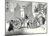 The First Steam Car Tested by the Inventor Cugnot at Arsenal in Paris in 1770-null-Mounted Giclee Print