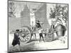 The First Steam Car Tested by the Inventor Cugnot at Arsenal in Paris in 1770-null-Mounted Giclee Print