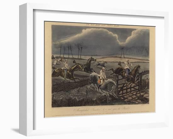 The First Steeple Chase on Record, 1839-Henry Thomas Alken-Framed Giclee Print