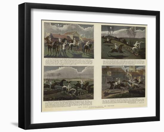 The First Steeple-Chase on Record-null-Framed Giclee Print