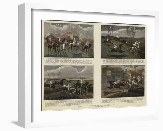 The First Steeple-Chase on Record-null-Framed Giclee Print