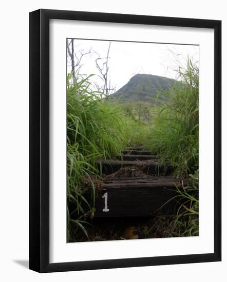 The First Step Invites Hikers up Koko Crater-Stocktrek Images-Framed Photographic Print