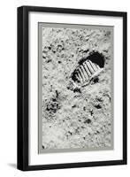 The First Step on the Moon-null-Framed Art Print