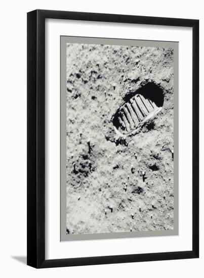 The First Step on the Moon-null-Framed Art Print