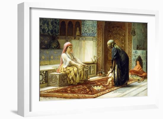 The First Steps, 1878-Frederick Arthur Bridgman-Framed Giclee Print