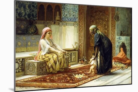 The First Steps, 1878-Frederick Arthur Bridgman-Mounted Giclee Print