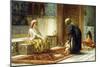 The First Steps, 1878-Frederick Arthur Bridgman-Mounted Giclee Print