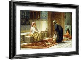 The First Steps, 1878-Frederick Arthur Bridgman-Framed Giclee Print