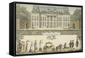 The First Steps of the King of Rome at the Chateau of Meudon, 19th Century-null-Framed Stretched Canvas