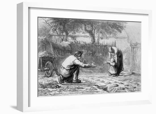 The First Steps-Jean-François Millet-Framed Giclee Print