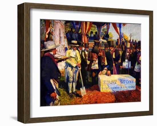 The First Stone-Stanley Arthurs-Framed Giclee Print