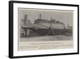 The First Submarine for the German Navy-null-Framed Giclee Print