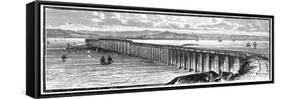 The First Tay Bridge from the South, Scotland, 1900-null-Framed Stretched Canvas