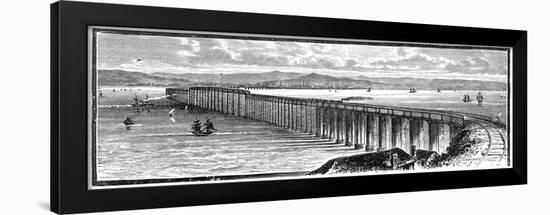 The First Tay Bridge from the South, Scotland, 1900-null-Framed Giclee Print