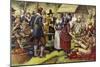 The First Thanksgiving in 1621, a Year after the Pilgrim Fathers Had Left the Old World-Mike White-Mounted Giclee Print