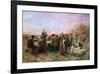 The First Thanksgiving-Jennie Augusta Brownscombe-Framed Giclee Print