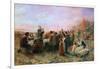 The First Thanksgiving-Jennie Augusta Brownscombe-Framed Giclee Print