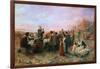 The First Thanksgiving-Jennie Augusta Brownscombe-Framed Giclee Print