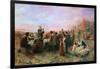 The First Thanksgiving-Jennie Augusta Brownscombe-Framed Giclee Print