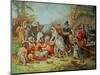 The First Thanksgiving-Jean Leon Gerome Ferris-Mounted Giclee Print