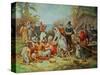 The First Thanksgiving-Jean Leon Gerome Ferris-Stretched Canvas
