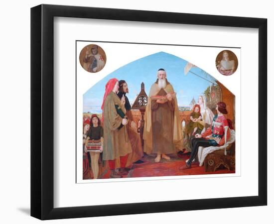 The First Translation of the Bible into English-Ford Madox Brown-Framed Premium Giclee Print