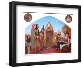 The First Translation of the Bible into English-Ford Madox Brown-Framed Premium Giclee Print