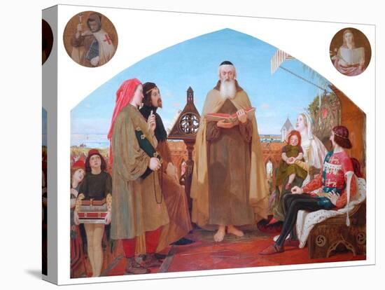 The First Translation of the Bible into English-Ford Madox Brown-Stretched Canvas