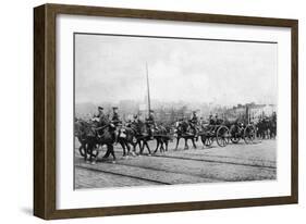 The First Units of the British Expeditionary Force in Boulogne, Northern France, 1914-null-Framed Giclee Print