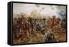 The First VC of the European War, 1914-Richard Caton Woodville II-Framed Stretched Canvas