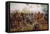 The First VC of the European War, 1914-Richard Caton Woodville II-Framed Stretched Canvas