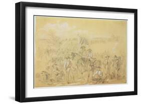 The First Virginia Cavalry at a Halt, from 'Harper's Weekly', 27th September 1862-Alfred R. Waud-Framed Giclee Print